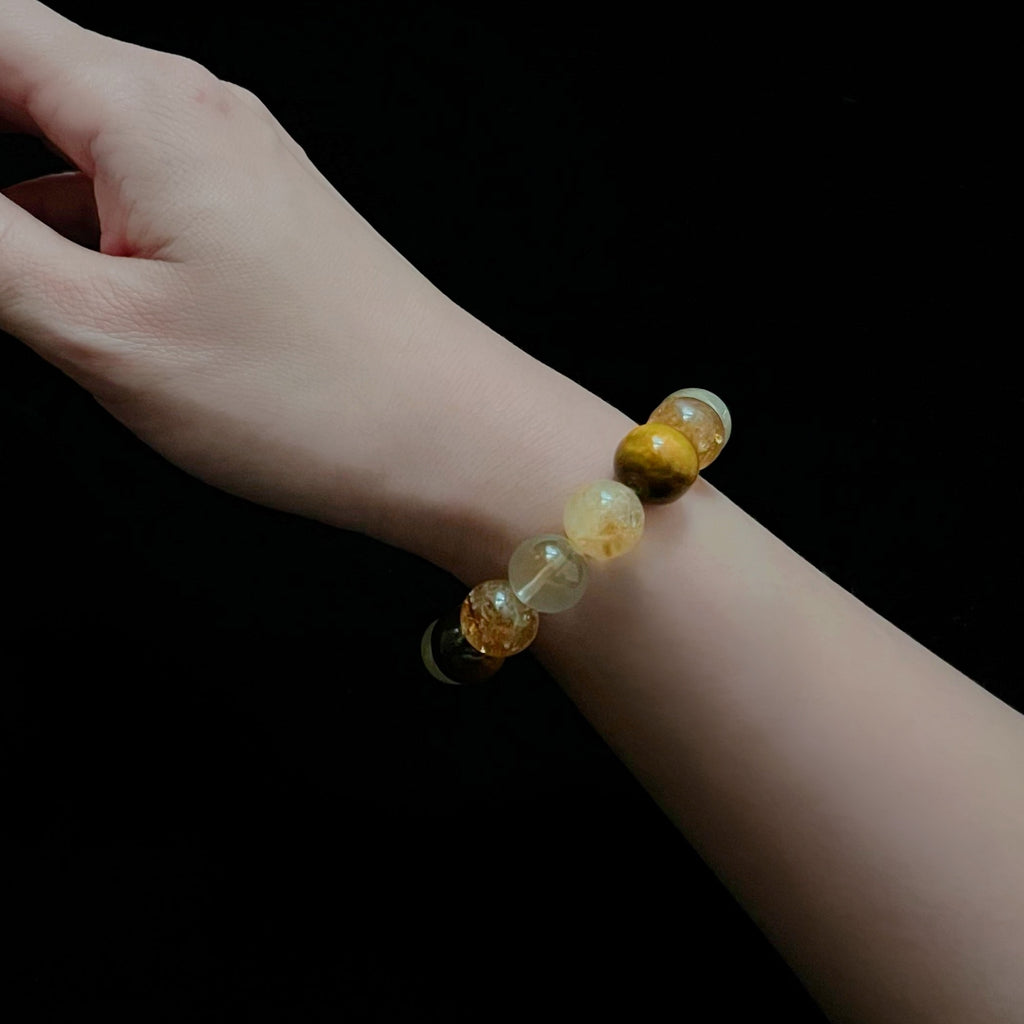 No. 5 Five Elements Crystal Bracelet - Earth，Need to replenish earth element