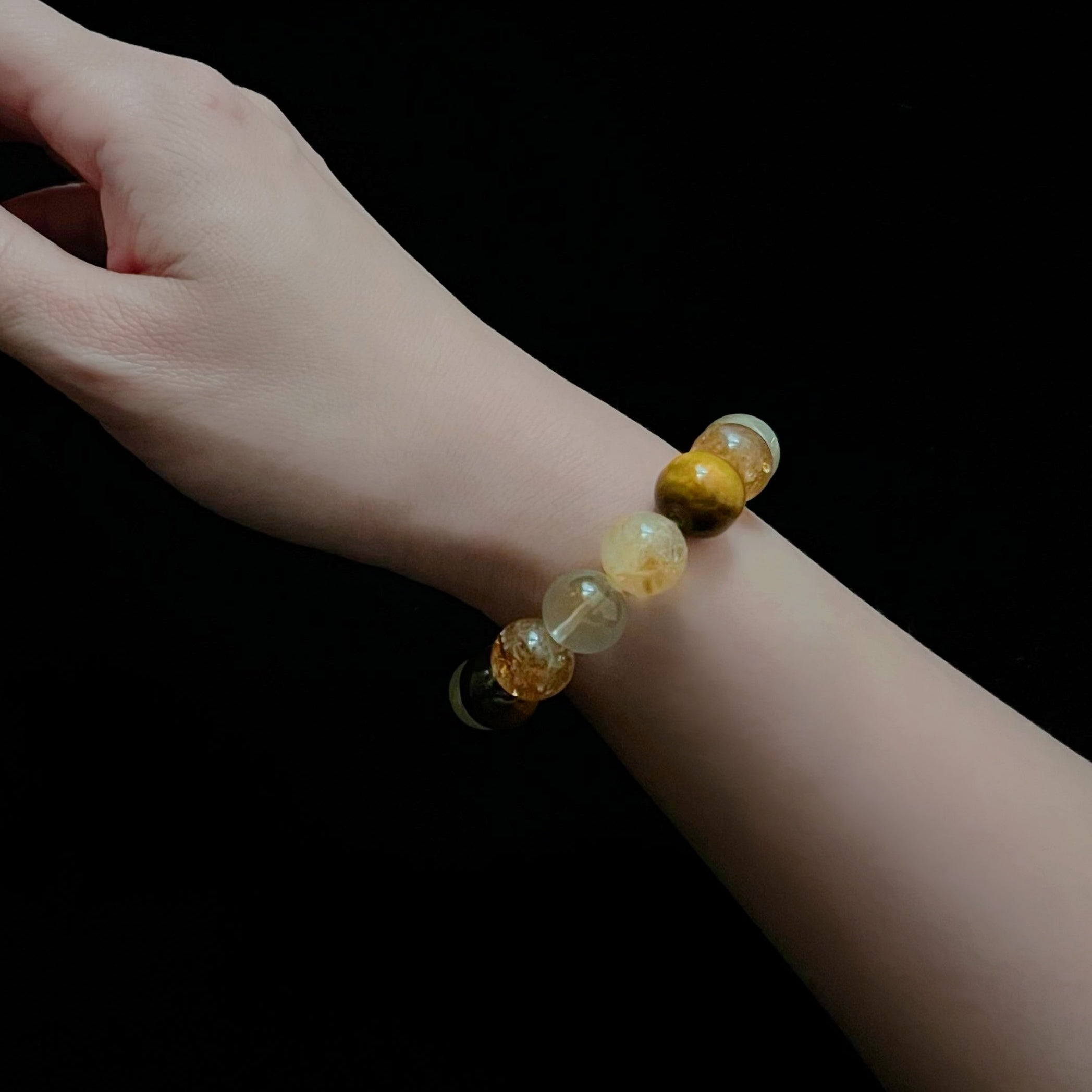 No. 5 Five Elements Crystal Bracelet - Earth，Need to replenish earth element