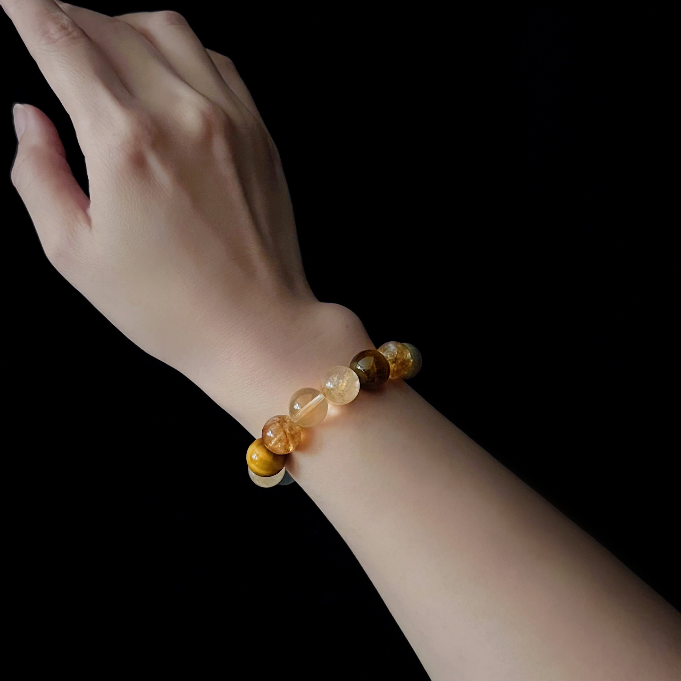 No. 5 Five Elements Crystal Bracelet - Earth，Need to replenish earth element