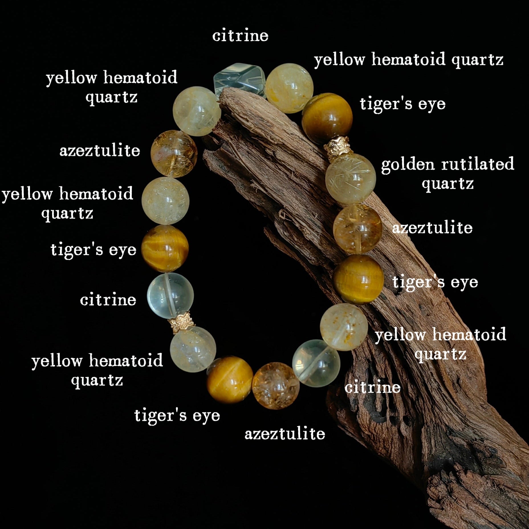 No. 5 Five Elements Crystal Bracelet - Earth，Need to replenish earth element