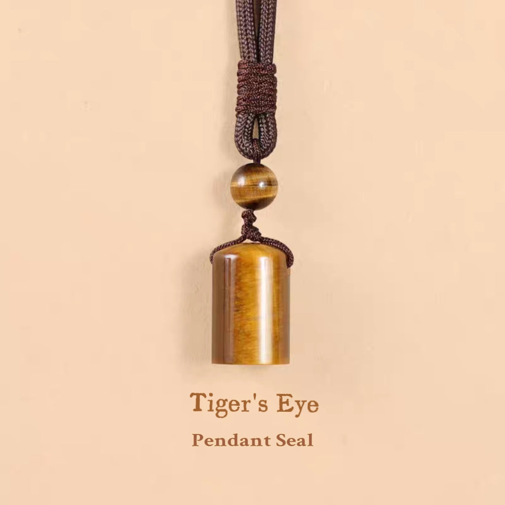 Tiger's Eye Seal Pendant