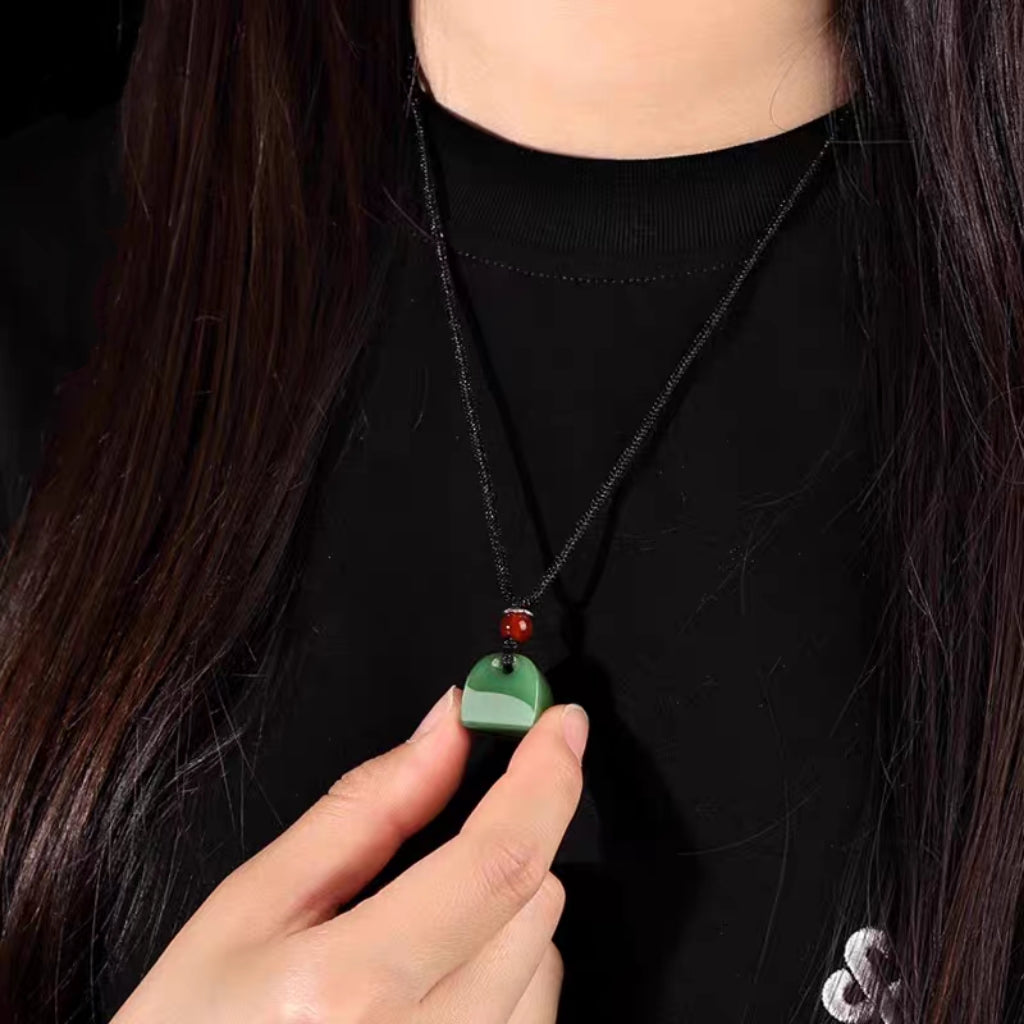 Green Aventurine Seal Pendant